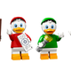 Scrooge and his nephews, presumably waving farewell to the change in your pockets.